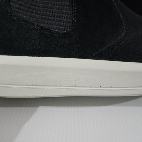 Ecco Soft 9 II Ankle Bootie Womens EU 42 Black Suede Sneaker Chelsea Platform - Picture 5 of 15